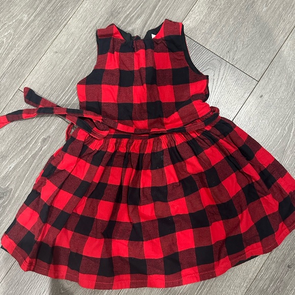 Carters red buffalo plaid dresss size 3T - Picture 1 of 5